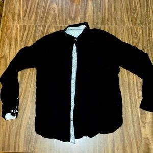 Craft and Flow men's small black dress shirt